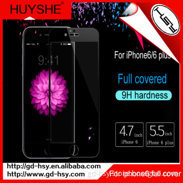 HUYSHE 2d full cover tempered glass for iphone6 6s screen protector with acrylic board